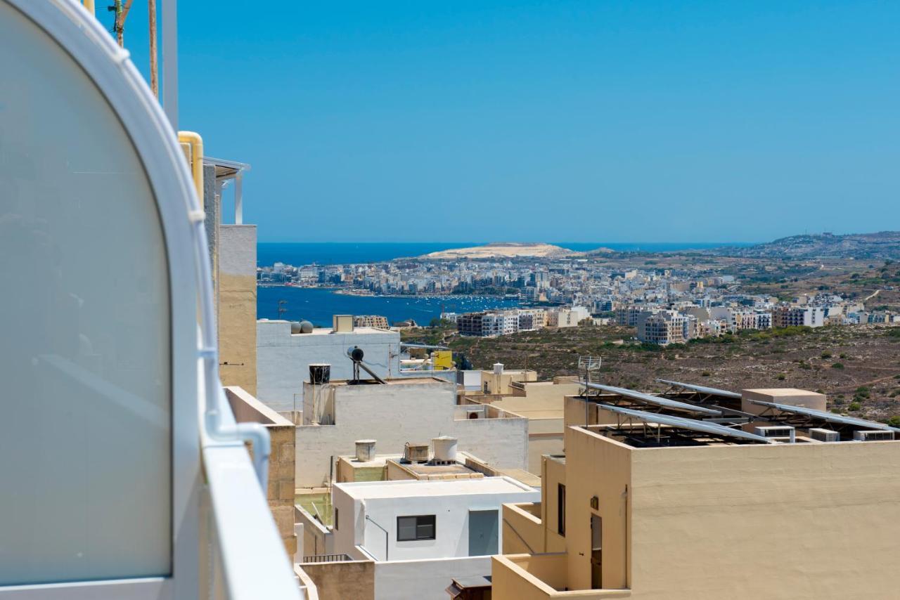 Summer Breeze Apartment With Panoramic Terrace - By Getawaysmalta Мелліха Екстер'єр фото
