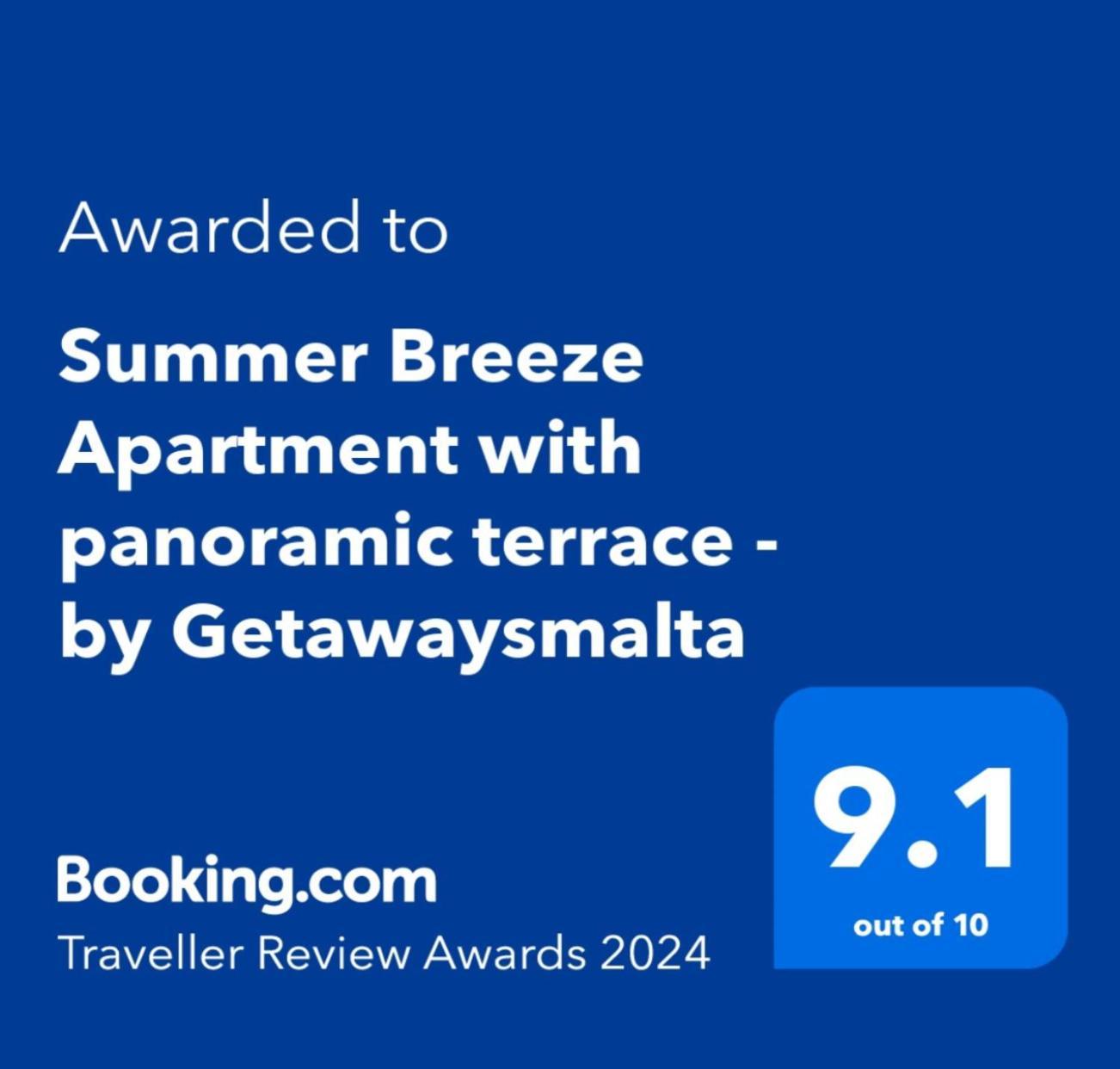 Summer Breeze Apartment With Panoramic Terrace - By Getawaysmalta Мелліха Екстер'єр фото